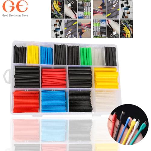 164pcs Thermoresistant tube Heat Shrink wrapping kit, termoretractilShrinking Tubing Assorted Wire Cable Insulation Sleeving