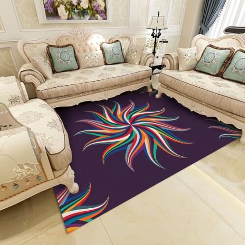 Floor Mat 7 Mandala Types Area Rugs Large Sofa Living Room Bedroom Bathroom Decoration Printed Anti Slip Carpet