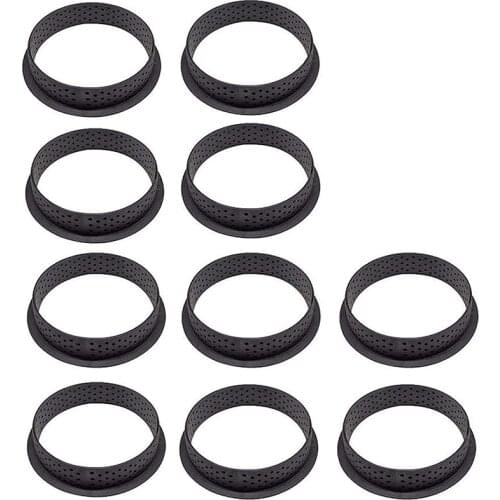 Mousse Round Cake Mold Dessert Baking Tool Cake Decorating Ring, Reusable Round Perforated Plastic Baking Accessories