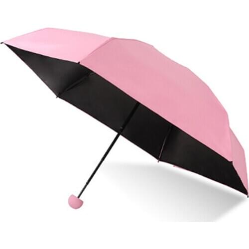 Mini Rain Pocket Sun Small Umbrella Anti UV 5 Folding Windproof Capsule Case Portable Travel Umbrella Sunny Rainy Day-30