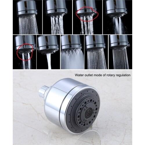 Shower Head Pressurized Water-saving Shower Head Ceiling Mounted 7 Spray Modes Rotatable Sprinkler Bathroom Sprayer Nozzle