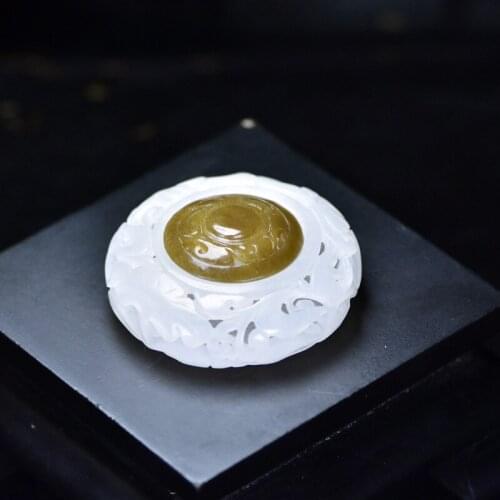 Natural top brand white jade pendant hand-carve sachet jade pendants brand men necklace jadeite jade jewelry jade necklace