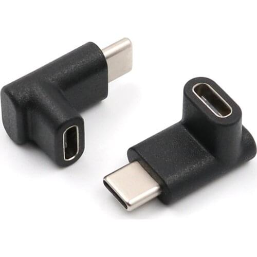 Right Angle 90 Degree USB3.1Type-C Male-to-female Elbow Adapter Suitable For Mobile Phone, Tablet Computer, Laptop Charger