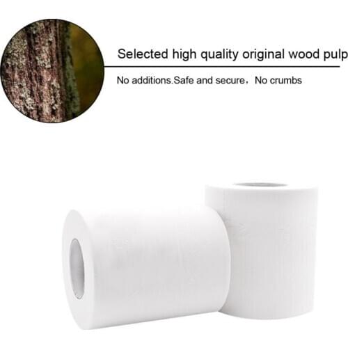 4 Roll Native Wood Pulp Four-layer Roll Toilet Paper Thickened Super Strong Toughness Not Easy To Break For Home Stores 2020hot