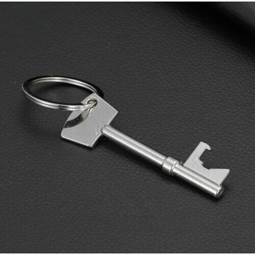 Unique Creative Wedding Favors Party Birthday Gift Key Shaped Metal Bottle Opener Beer Opener Key Chain Abridor De Garrafa