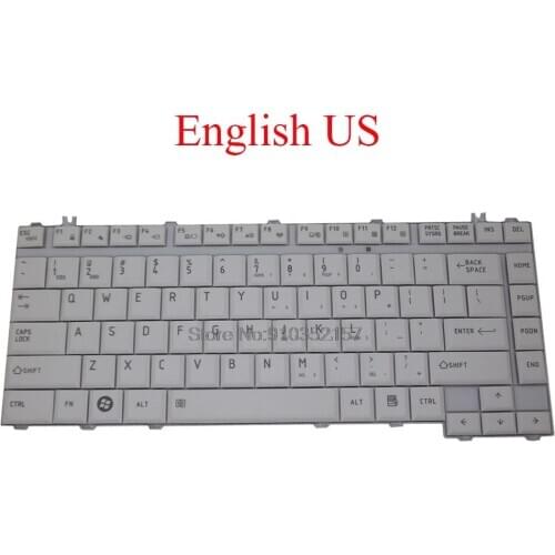 US RU UK Keyboard For Toshiba For Satellite A200 A300 M200 M300 M500 L300 L305 MP-06863US-9301 6037B0017508 6037B0017305 Russia