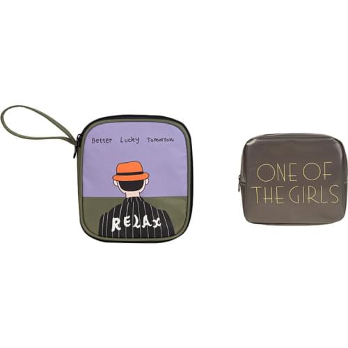 2020 YIZISTORE new original designed cute cosmetic bag set for girls portable storage bags for traveling (FUN KIK )