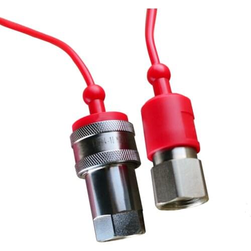 1/8 1/4 3/8 1/2 3/4 1 carbon steel Quick Disconnect Hydraulic Couplings / Couplers with dust cap Close Type Quick Coupling