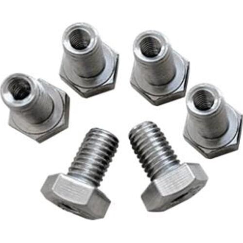 1Pcs M10 M12 M14 M16 Outer Hex Stainless Steel Screw Inner External tooth Connector Thread Conversion Nut Hollow Bolt 16mm-30mm
