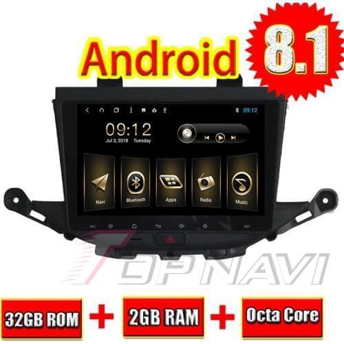 Auto Navigation Players 9'' Android 8.1 2GRAM for Buick Verano GS 2016 Topnavi Car Audio Player Magnitol 2 Din Radio Octa Core