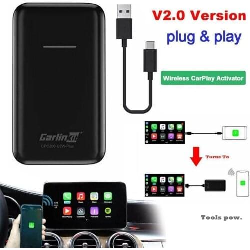 Carlinkit Apple CarPlay IOS 13 2.0 USB Update Wireless Auto Connect for Car OEM Original Wired CarPlay To Wireless Carplay Black