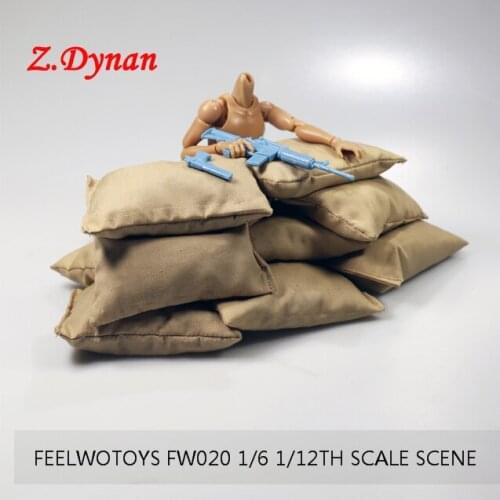 IN STOCK 1/6 1/12 Scale female male soldiers Combat scenes accessories sandbag model dragon dreams fit 12 inches action figure
