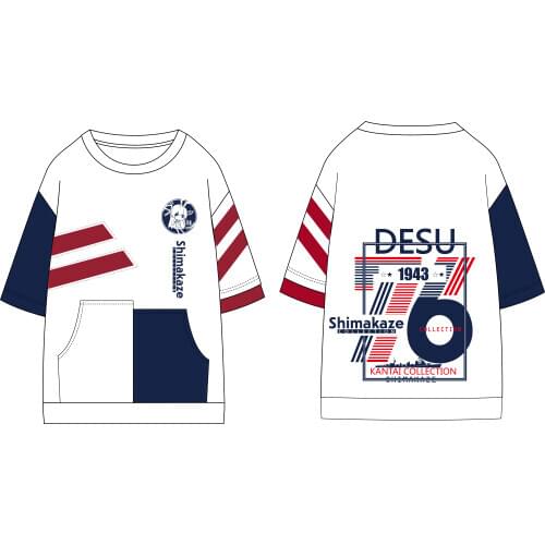 Anime JK shimakaze Cosplay Shirt Related T-Shirt Tops Tee Women Men Casual tshirt t shirt Costume Short sleeve