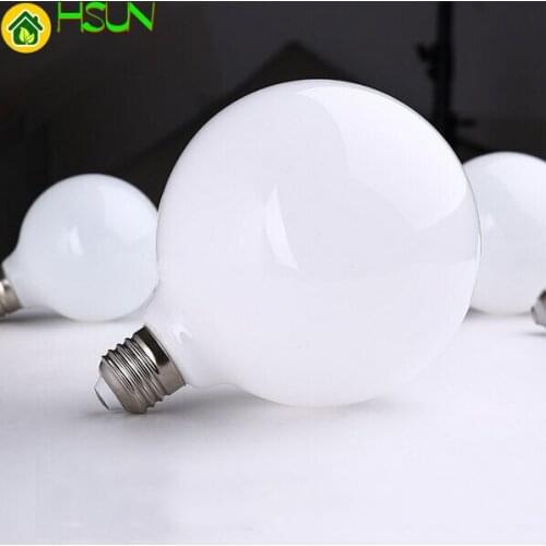 G80 Milk White LED Bulbs G95 Light G125 E27 Retro For Filament Light Vintage Globe Lamp Glass Antique 220V Led Bulb For Home