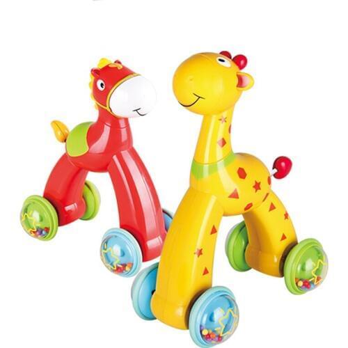 Inertia pressing Deer Horse figure toys parents interactive toy Infantile science and education toys Toys for baby Gifts