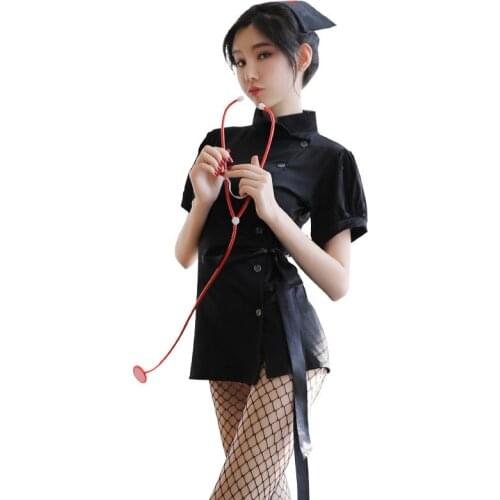 Sexy Nightclub Party Cosplay Costume women nurse uniform short skirt temptation passion suit female Erotic uniform halloween set