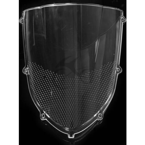 Clear NEW Dual Bubble Windscreen Windshield For Kawasaki ZX10R 2004-2005