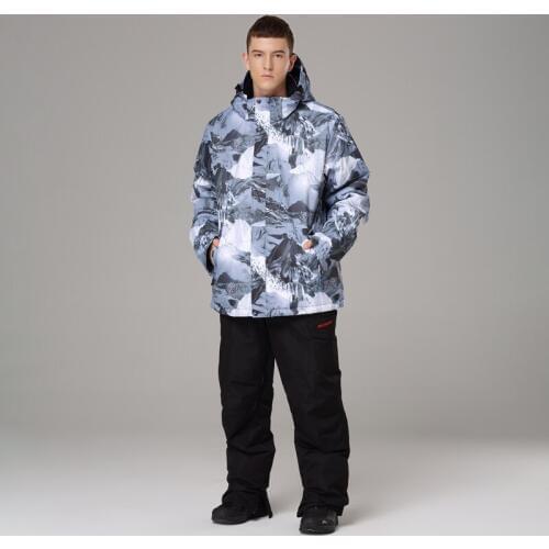 Ski Suit Men Winter 2019 Thermal Waterproof Windproof Clothes Snow pants Ski Jacket Men Set Skiing And Snowboarding Suits