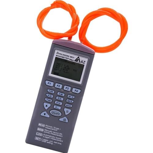 AZ9631 100 PSI Manometer Recorder Measure and Record the Air Differential Pressure,11 Units for Selection (Metric, Imperial)