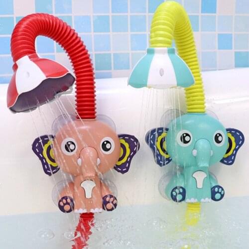 Cute Baby Bath Toy Elephant Spray Toddler Electric Shower Boys Swimming Water Toys Summer Kids Toy