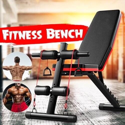 Multifunction 5 in 1 Dumbbell Sit Up Bench Stool Folding Adjustable Ab Muscle Training Board Workout Home Gym Fitness Equipment
