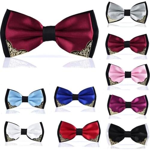 1 PC Men Bow Tie Wedding Business Neckties Fashion Formal Male Groom Ties Gift Costume Accessories