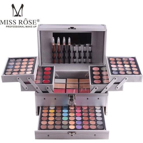 Makeup Set Professional Cosmetics Eyeshadow Glitter Palette Matte Eye Shadow+Lip Liner+Eyeliner+Brush+Eyebrow Powder+Lipstick