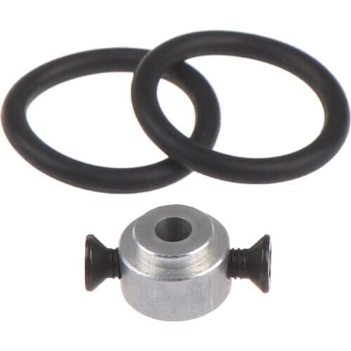 New 3.17mm Hole Dia RC Propeller Prop Saver Adapter w Black Rubber O Ring