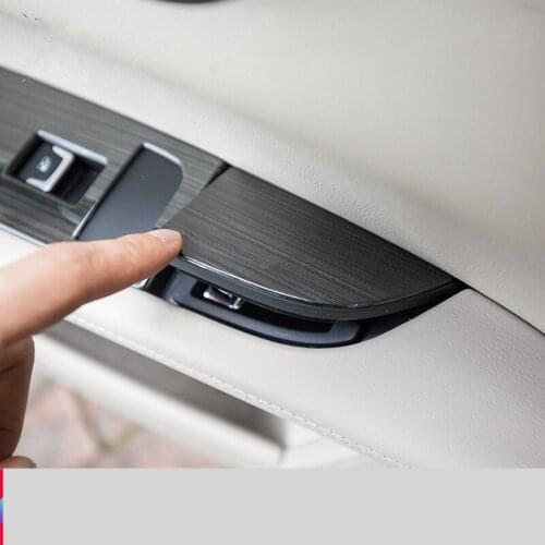 Stainless Steel Window Glasses Switch Armrest Decorated Frame For Cadillac CT6 2016 17 18 2019 AAA446