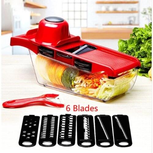 Vegetable Cutter with Stainless Steel Blade Mandoline Slicer Potato Peeler Carrot Cheese Grater vegetable slicer Kitchen Tool