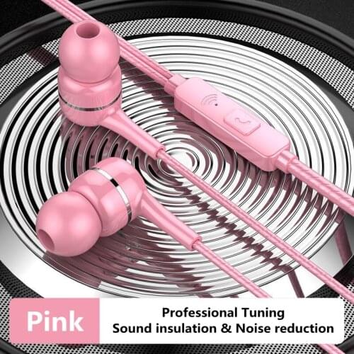 3.5mm Wired Headphones With Bass Earbuds Stereo Earphones Music Headphones Sport Earphones Gaming Headset With Mic for Xiaomi