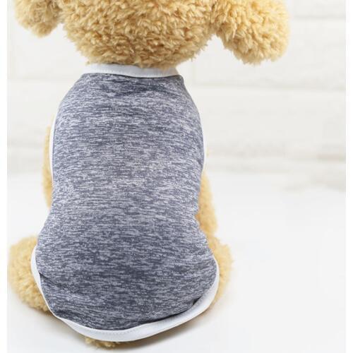 PUOUPUOU Solid Dog Clothes Cool Pet Clothes Summer Cute Pet Dog Clothing for Small Medium Dogs Breathable Ropa Para Perro XS-XXL
