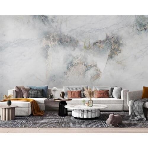 Beibehang papel de parede Light luxury glitter gold abstract marble pattern background wallpaper living room TV sofa study room