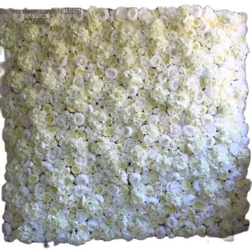 TONGFENG 24pcs/lot Artificial silk rose peony 3D flower wall wedding backdrop decoration Table centerpiece decoration MIXCOLOR