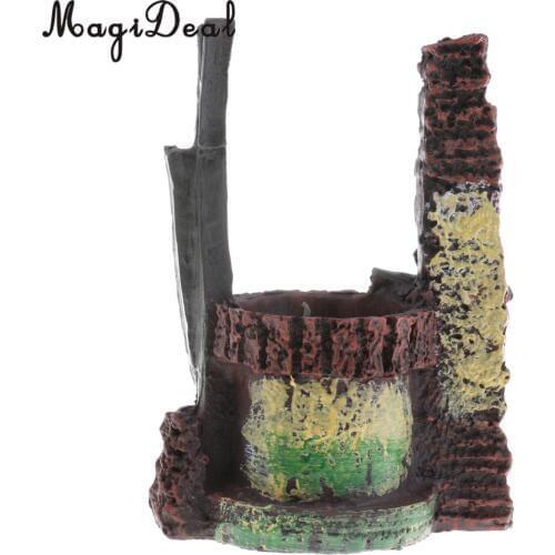 MagiDeal Sand Table Scene Dry Well Model Layout Landscape Scenery Scene for Diorama Garden Office Room Pub Decor