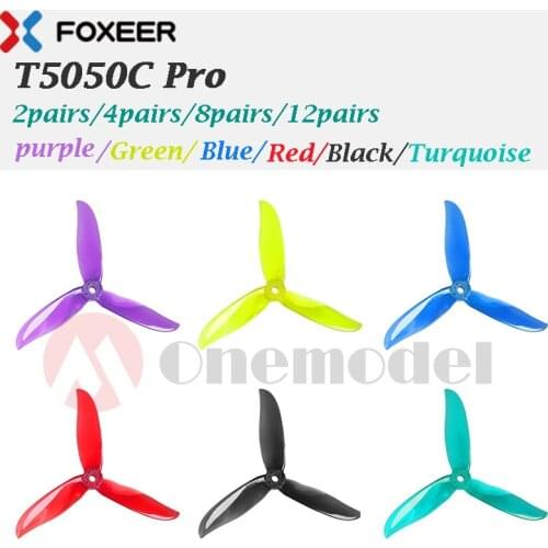 2/4/8/12pairs DALPROP Cyclone Unbreakable T5050C Pro Racing Props 3 Blades 5x5 CW CCW Propeller For RC Quadcopter drone