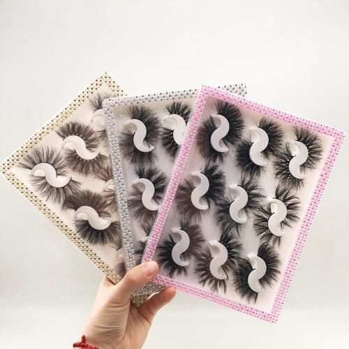 2021 New Arrivals Lash Book 9 Pairs 16 Pairs 25mm Mink Eyelashes Natural 3Dmink lashes with custom box Packaging Box