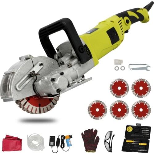 4000W 220V Electric Wall Chaser Groove Cutting Machine Wall Slotting Machine Brick Concrete Cutter Dia. 5'' Blade