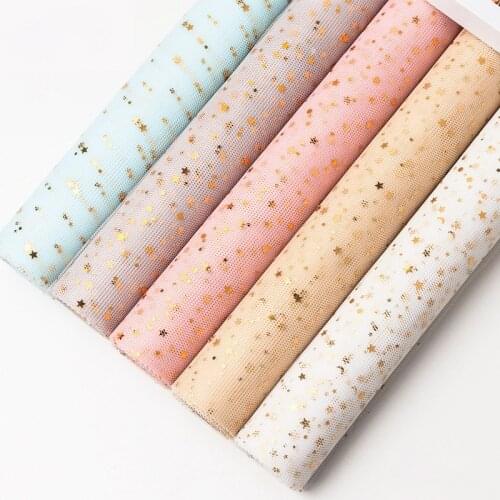 50CM*5M Jacquard Net Yarn Series Scrapbook Decorate Gauze Florist Materials DIY Flowers Bouquet Gift Box Wrapping Craft Supplies