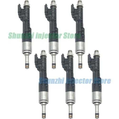6pcs fuel injector 0261500172 1364763994 Injector injector for BMW 228i 328i 428i X1 X3 X4 X5 X6 320i 2.0 GT Fuel Injector