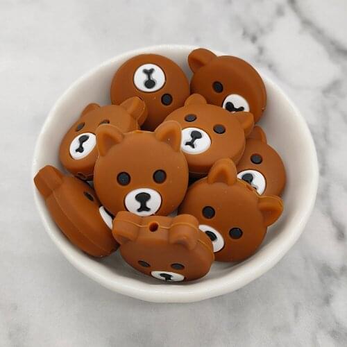 5Pcs/lot Silicone Beads Food Grade Baby Teething Beads DIY Pendant Chain Infant Chewable Teething Accessories Silicone Teether