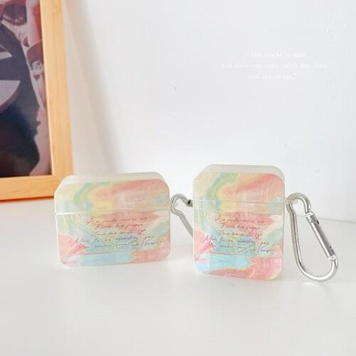 Case for Apple AirPods 1/2/3 Pro Cover Luxury Protective Bluetooth Wireless Earphone Charging Box Shockproof Sleve with Hook