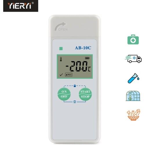 AB-10C Mini USB Digital Thermometer Data Logger Measure Tester -30℃~70℃ Temp-Recorder Sensor for Refrigeration Cold Chain Labs