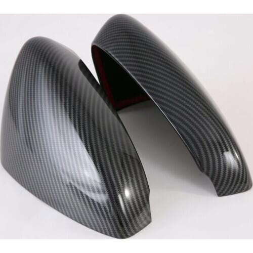 For Mazda 3 2020 ABS Carbon Fiber Decorative Rearview Mirror Rear View Side Glass Mirror Cover Decorative Frame Car Accessories