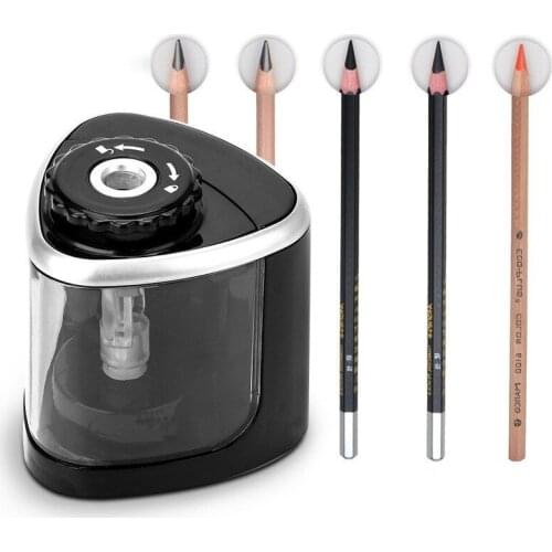 Electric Auto Pencil Sharpener Touch Switch Pencil Sharpener For 6-8mm Pencil and Color Pencil School Office Home Stationery