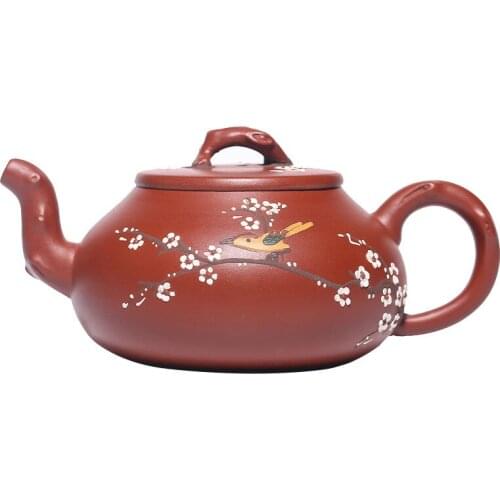 220ml Yixing Teapot Tea Pot filter Xishi Pot Beauties Handmade Purple Clay Teaware customized Gifts Drinkware Set
