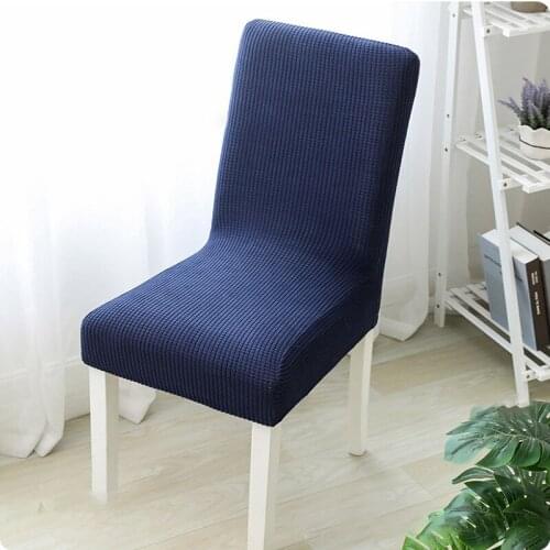 New Polar Fleece Fabric Elastic Spandex removable chair cover elastic anti-dirty wedding restaurant meeting chair cover