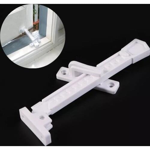 ABS window stay position stopper casement Sliding Wind Bracing Limiter latch for home kids baby safety window Sash blocking lock