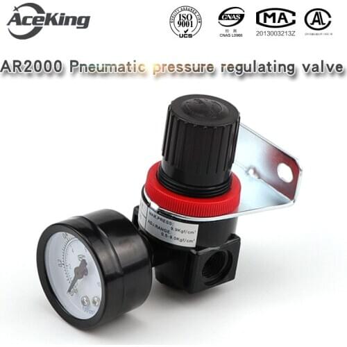 Pressure reducing valve regulating valve ar2000 pneumatic adjustable air pressure regulating valve air source handling regulator