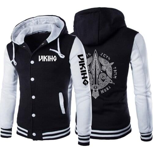 Unisex Autumn Men Odin Vikings Viking Berserker Jackets Hoodies Uniform Unisex Baseball Sport Cotton Sweatshirts Coats